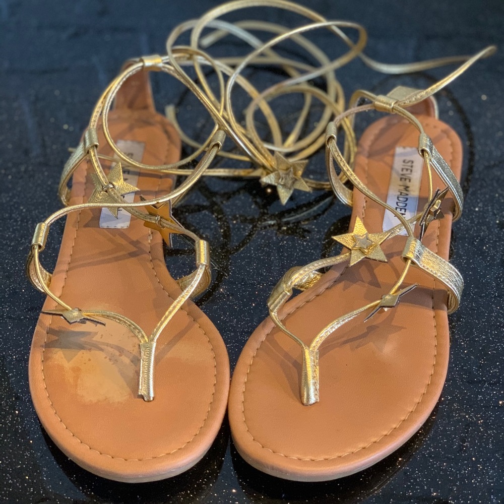 Steve Madden star lace up sandals